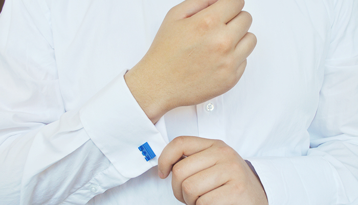 binder clip cuff link