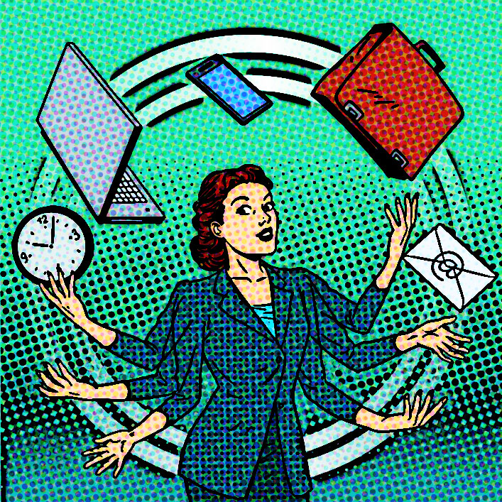 Business Woman Juggling