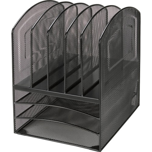 Lorell Steel Mesh Desktop Organizer