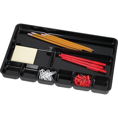 Lorell 9 Compartments Drawer Organizer – Black