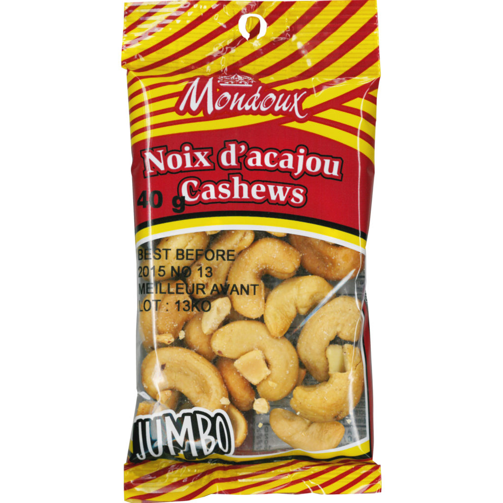 Mondoux Salted Jumbo  Cashew Nuts﻿